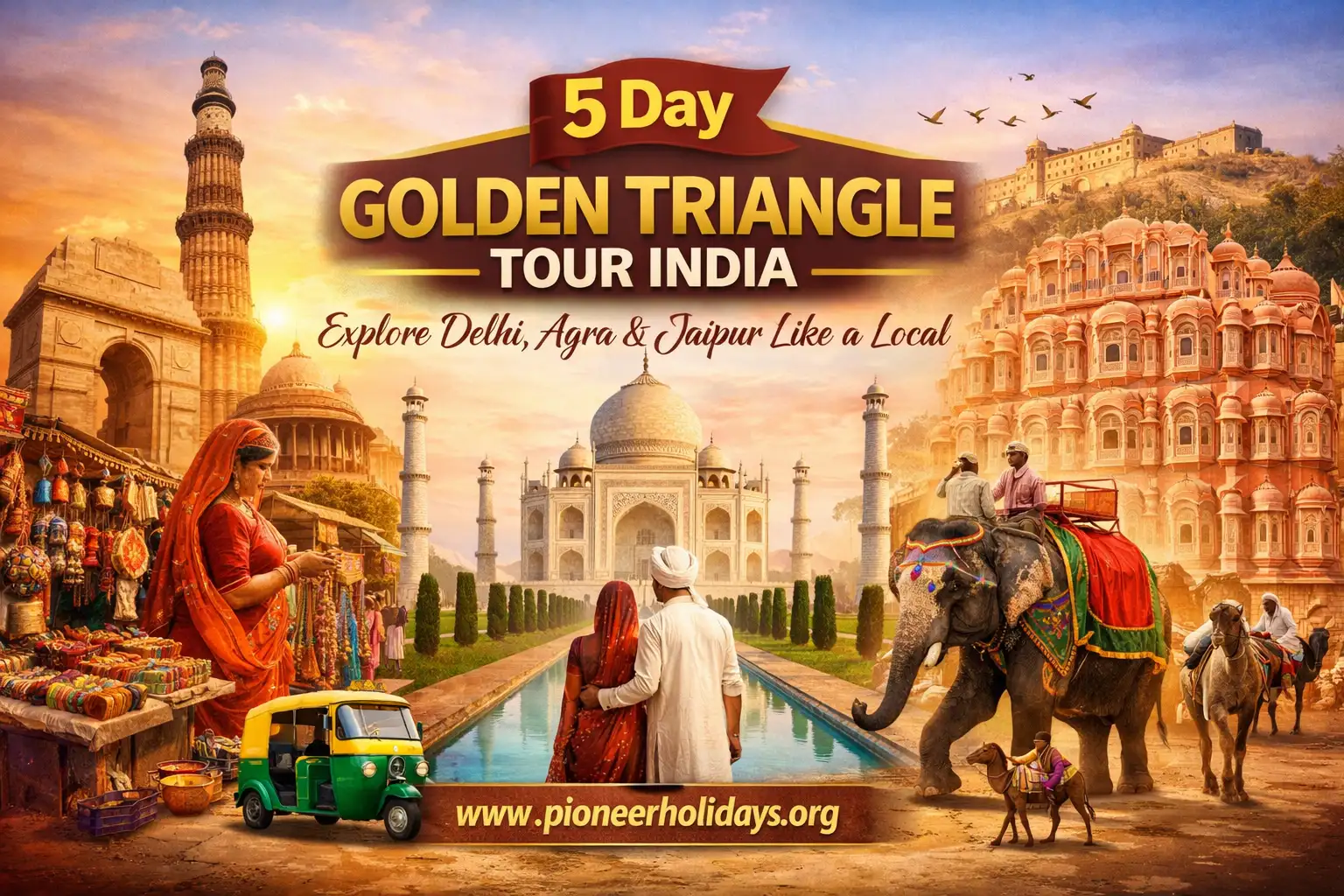 5 Day Golden Triangle Tour India: Explore Delhi, Agra & Jaipur Like a Local